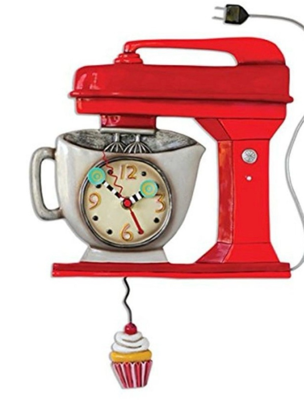 Enesco Allen Designs - Vintage Red Mixer Clock